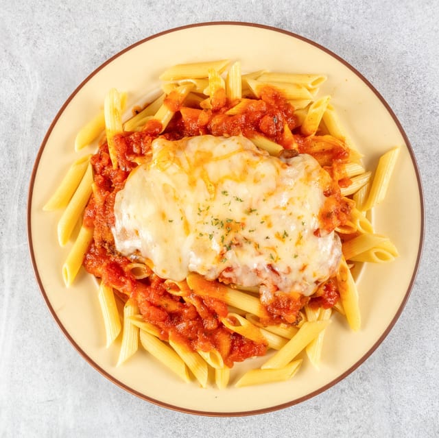 Fresh Chicken Parmesan Pasta.